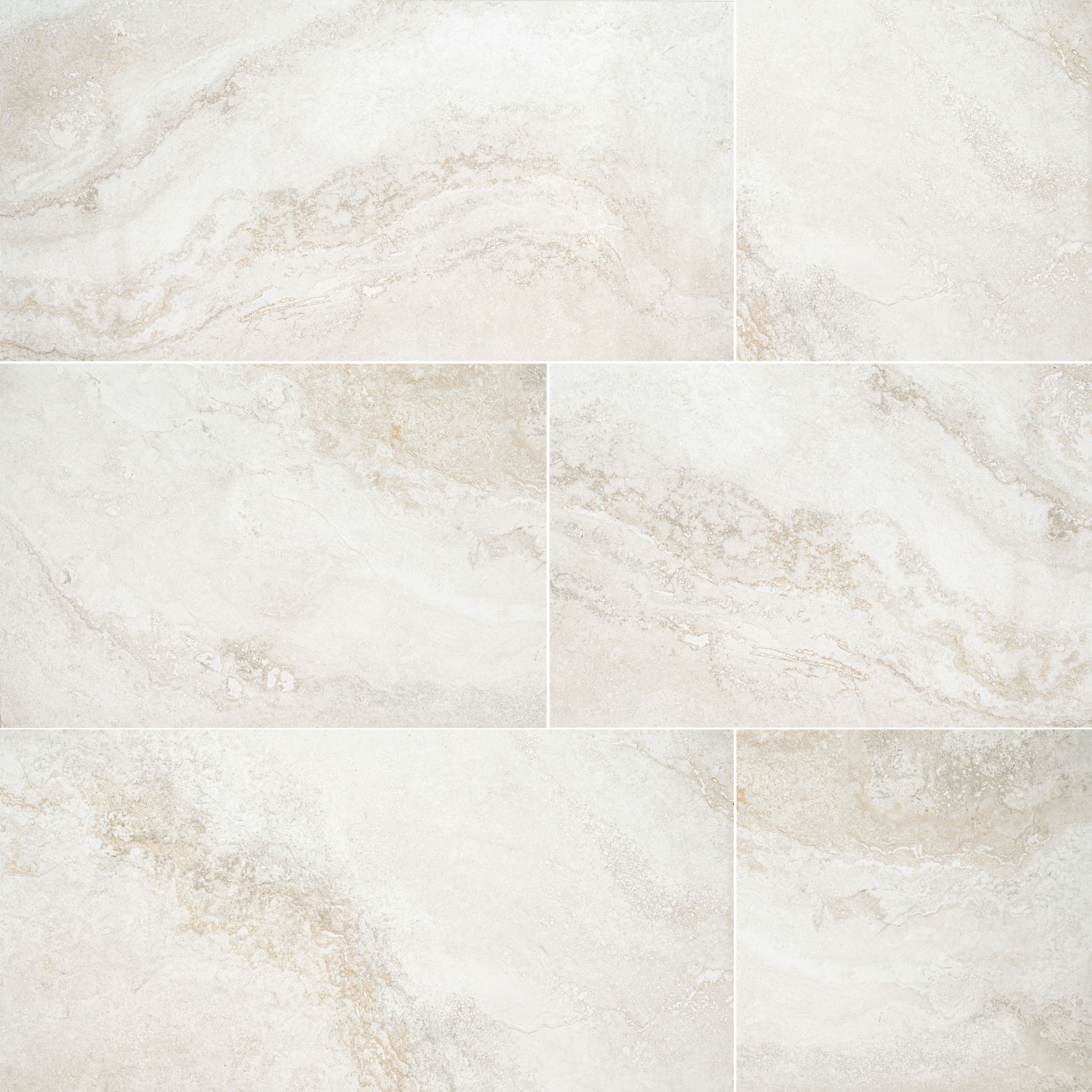 Ackland Westvale Terrano Matte Porcelain Pavers — 18in. x 36in., Limestone Look, Model# NTE-LSC-061